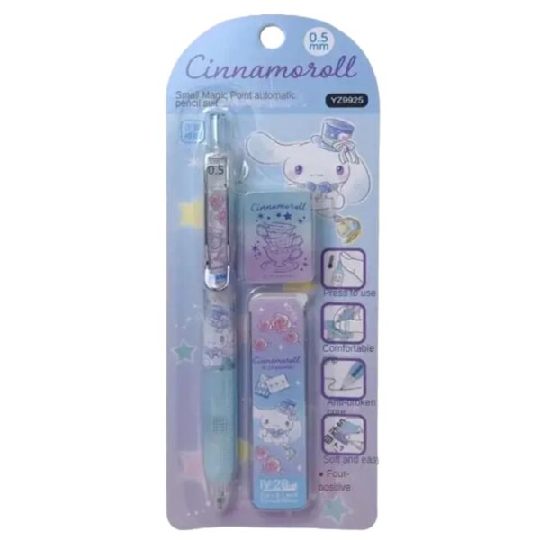 Cinnamoroll Mechanical Pencil Set with Refills and Eraser