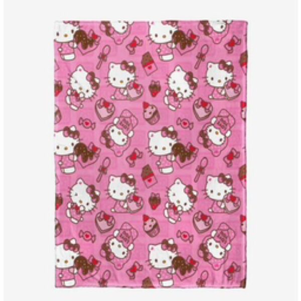 Hello Kitty Love You Much Silk Touch Blanket