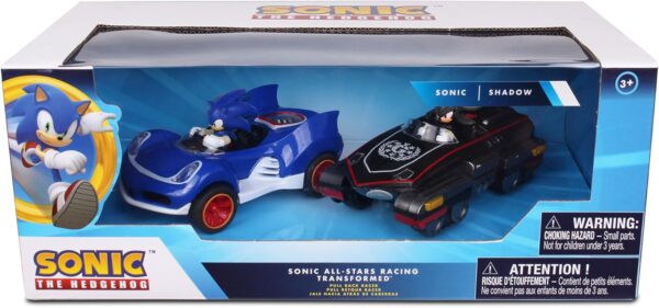 Sonic The Hedgehog and Shadow Pull Back Racer Vehicles