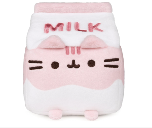 Pusheen Strawberry or Chocolate Milk Sip Plush Cat Stuffed Animal