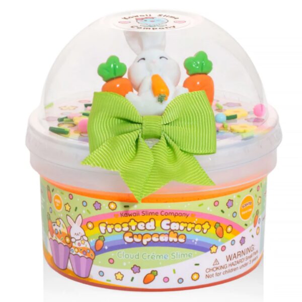 Frosted Carrot Cupcake Cloud Creme Slime (Kawaii Slime Company)