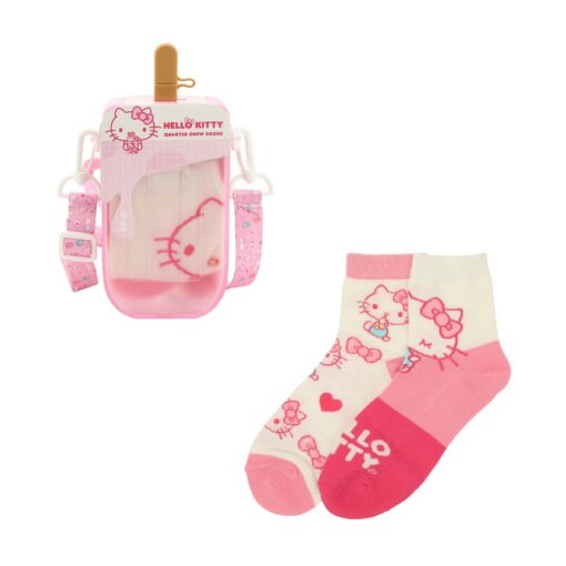 Hello Kitty Hearts & Bows Women’s Casual Quarter Crew Sock Boxed Set