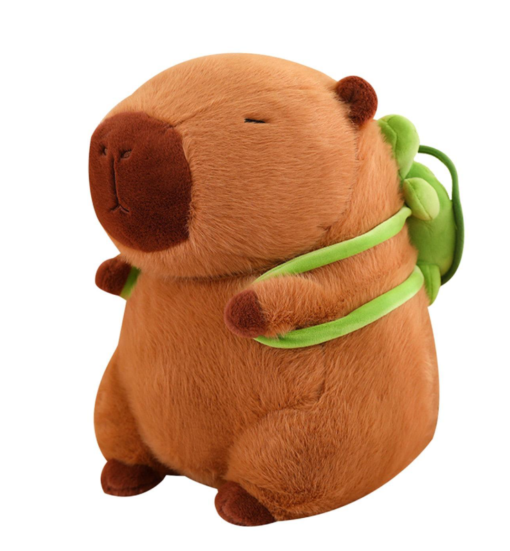 Capybara Turtle Backpack 8"