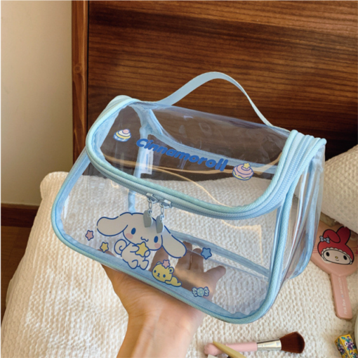 Sanrio Transparent Portable Makeup Bag with Handle