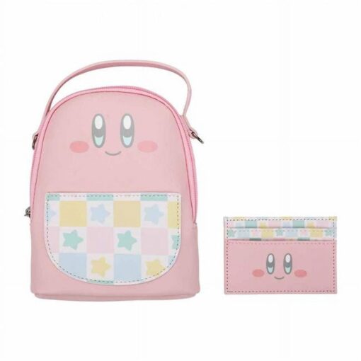 Kirby Mini Backpack and Card Wallet 2-Piece Gift Set