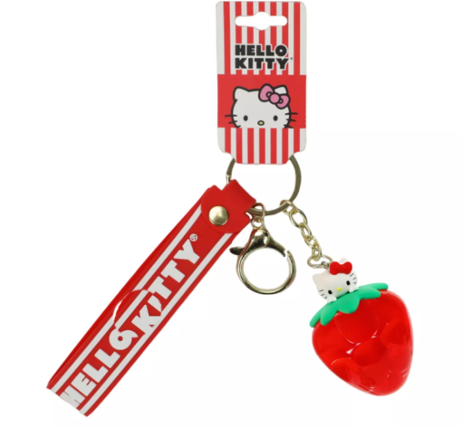 Hello Kitty Red Strawberry Keychain