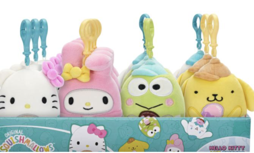 Original Squishmallows™ 3.5 Inch Hello Kitty® and Friends Clip-On Plush Assortment