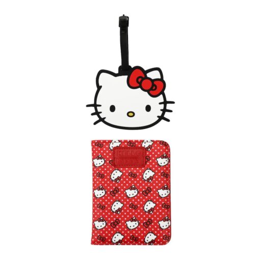 Hello Kitty Passport Cover & Luggage Tag Combo Set