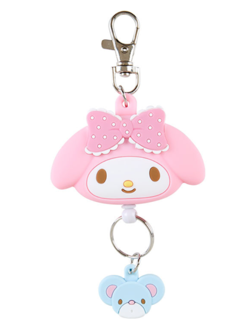 Sanrio Characters Face Shaped Key Ring With Reel