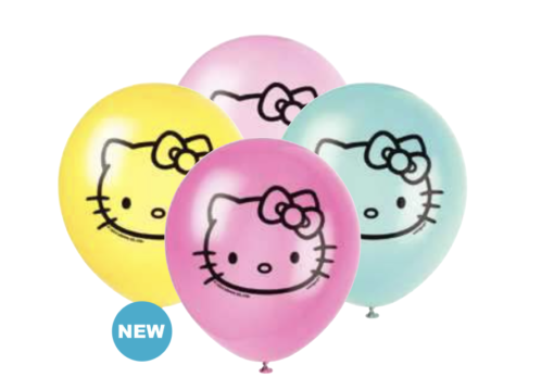 Hello Kitty and Friends Assorted 12 Latex Balloons 8ct" Party