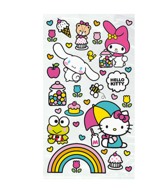 Hello Kitty and Friends Cellophane Bags 5 x 9"  16ct" Party