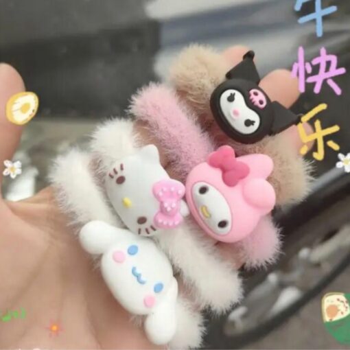 Sanrio Fuzzy Hair Ties