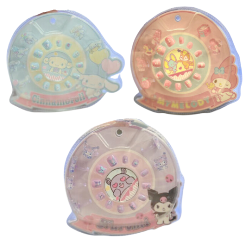 Sanrio Characters Nail Press On and Ring Set