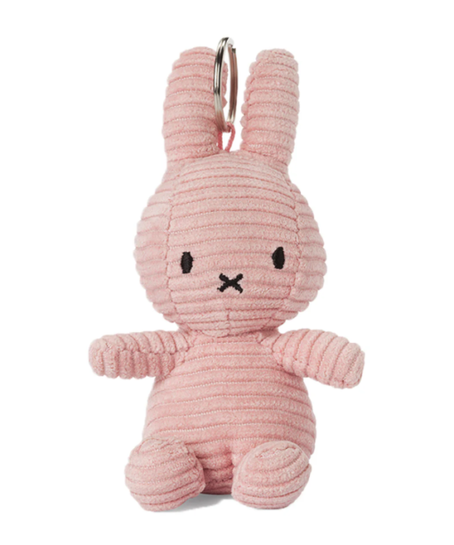 Miffy Pink Plush Corduroy Keychain 4"