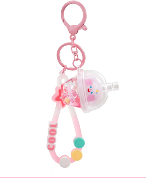 Sweet Pals Boba Liquid Effect Sensory Keychain - Pink