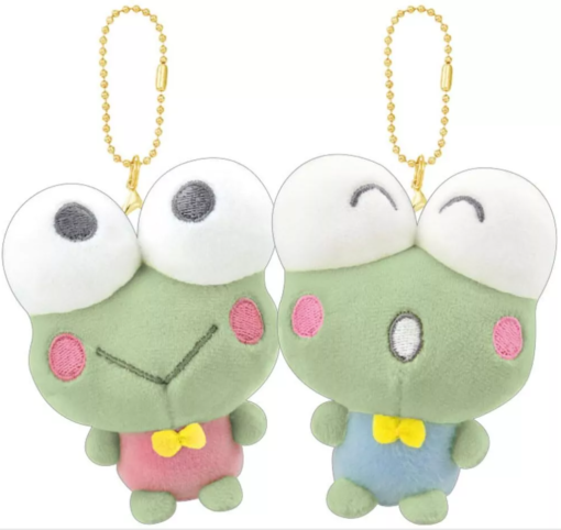 Keroppi Plush Keychain Set