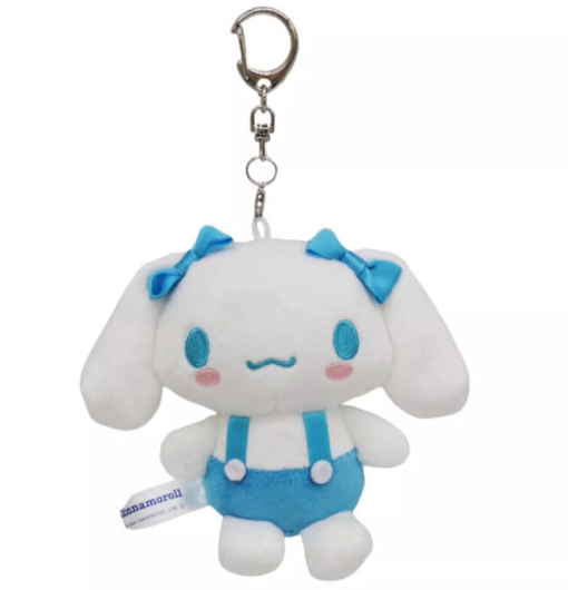 Cinnamoroll Blue Bow Plush Keychain