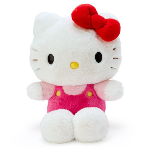 Hello Kitty Medium Plush Pink Overalls