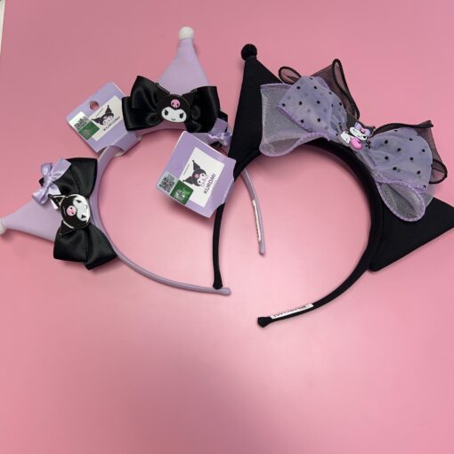 Kuromi Headband with Bows