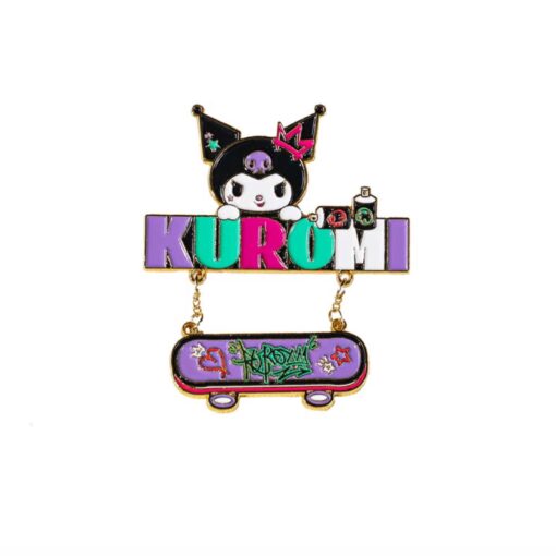 Kuromi Chain Enamel Pin