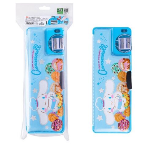 Sanrio Puff Glitter Pencil Case With Sharpner