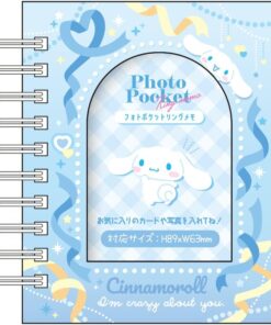 Sanrio Photo Pocket Ring Memo, Heart Ribbon