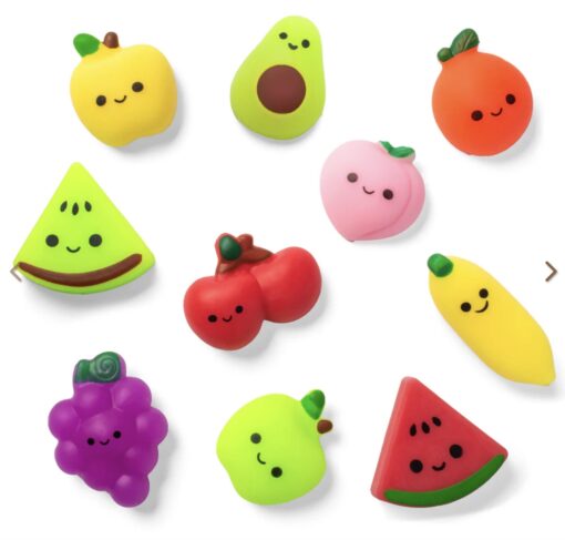 Assorted Kawaii Mini Fruit Mochi Squishy Sensory Toys