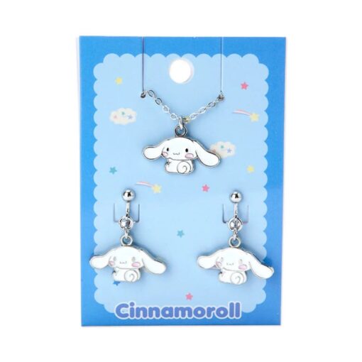 Sanrio Cinnamoroll Necklace & Earrings Set