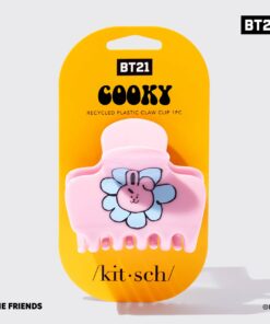 BT21 x Kitsch Recycled Plastic Puffy Claw Clip 1pc - Cooky