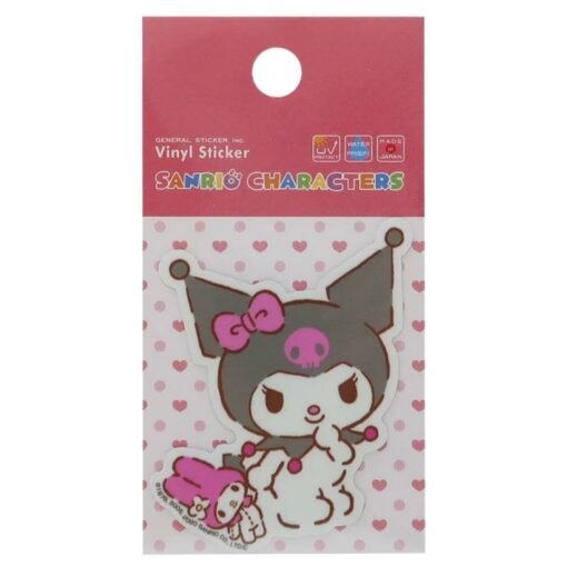Kuromi with My Melody Plush Sticker