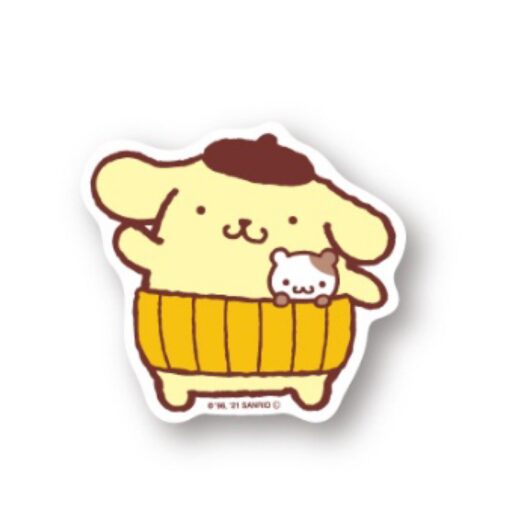 Pompompurin Waving Hello Sticker