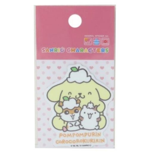 Pompompurin Flower Hat Sticker