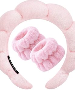 Puffy Headband with Matching Wristband Set