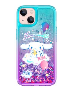 Sanrio Characters Cinnamoroll Liquid Glitter IPhone 14 Plus Case
