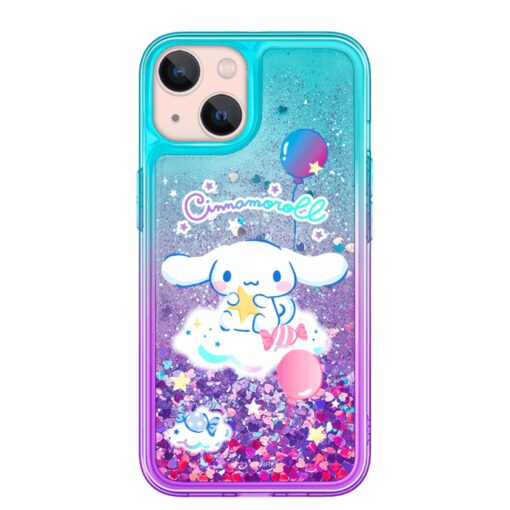 Sanrio Characters Cinnamoroll Liquid Glitter IPhone 14 Plus Case