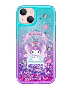 Sanrio Characters Kuromi Liquid Glitter IPhone 14 Plus Case