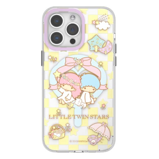 Sanrio Characters Little Twin Stars Checkered IPhone 15 Case