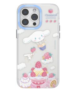 Sanrio Characters Cinnamoroll and Strawberries IPhone 15 Case