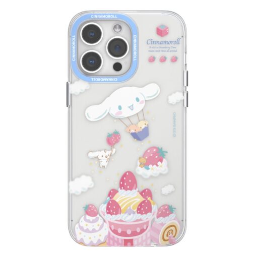 Sanrio Characters Cinnamoroll and Strawberries IPhone 15 Case