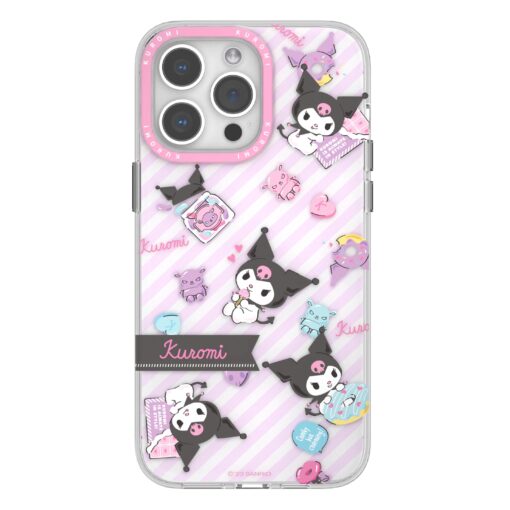 Sanrio Characters Kuromi Stripped IPhone 15 Case