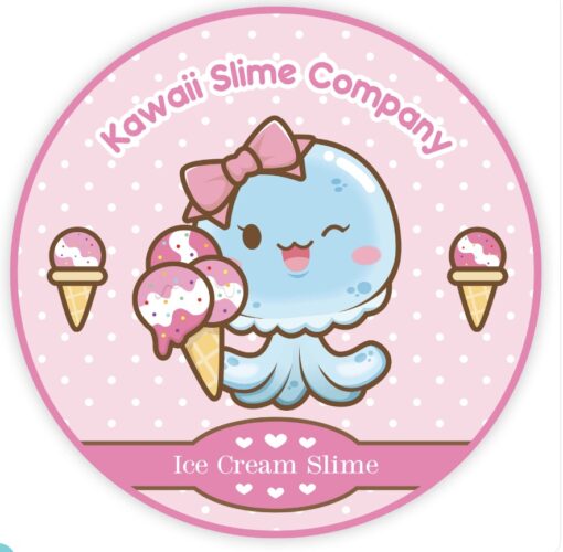 Cotton Candy Scented Ice Cream Pint Slime (Kawaii Slime Company)