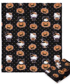 Hello Kitty Cutie Costume Spooky Halloween Silk Touch Throw Blanket
