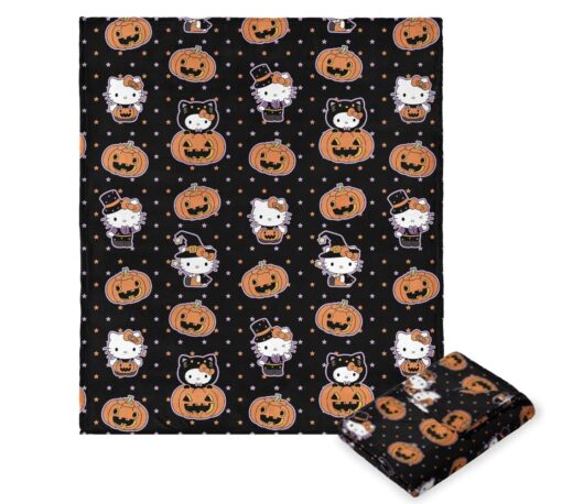 Hello Kitty Cutie Costume Spooky Halloween Silk Touch Throw Blanket