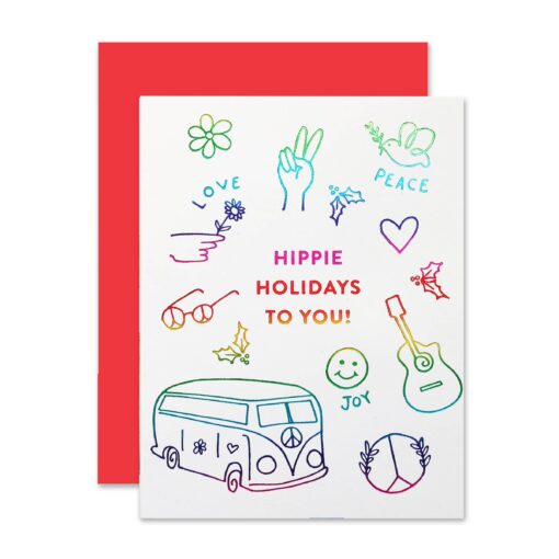 The Social Type - Hippie Holidays Card