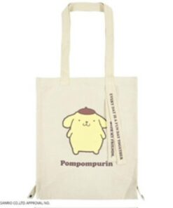 Pompompurin Tote Bag Sanrio Large Button Closure Zipper Interior Pocket