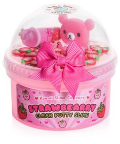 Straw-Bearry Putty Clear Slime (Kawaii Slime Company)