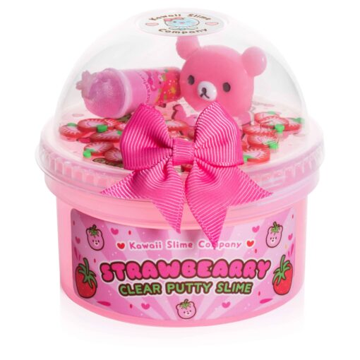 Straw-Bearry Putty Clear Slime (Kawaii Slime Company)