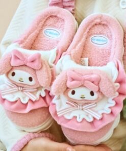 My Melody Frilly Lace Slippers