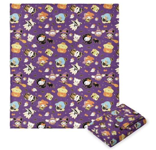Hello Kitty & Friends Halloween Gold Silk Touch Throw Blanket