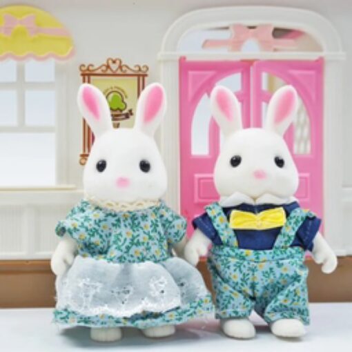 Tiny Paw Critter Rabbit Family (White G01)